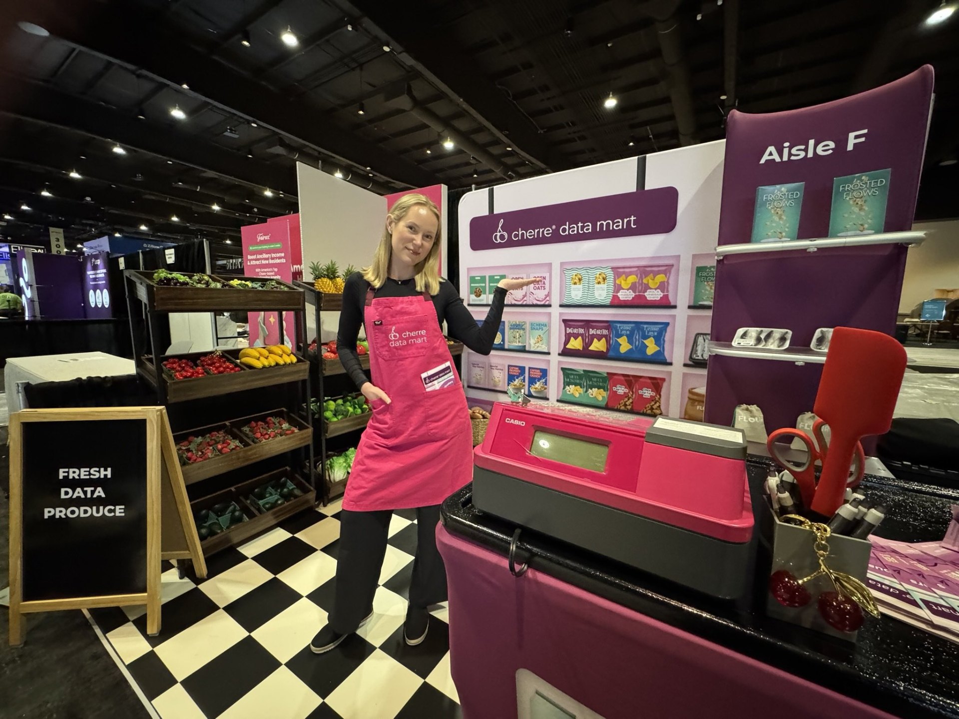 Branded trade show booth activation